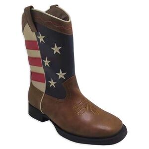 Wonder Nation Boys Americana Cowboy Western Boots (Toddler Size 10)